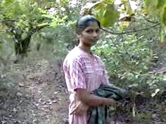 indian teenage chick fucking very hardly with in forest