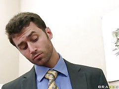 Kortney Kane is a sexy architect with lengthy legs and sexy tits that bring James Deen the inspiration to design. Look at him engulfing on these mounds and how valuable this babe feels when this chab does that. Is this babe going to get something between these 2 or some ball goo on her pretty face?